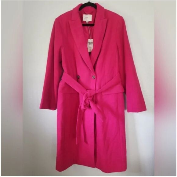 Women's Essential Wool Overcoat Jacket - Picture 3 of 4